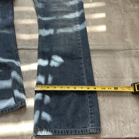 Levis 527 Jeans Mens 36x32 Blue Bootcut Mid Rise Dark Wash Denim Western - Picture 5 of 9